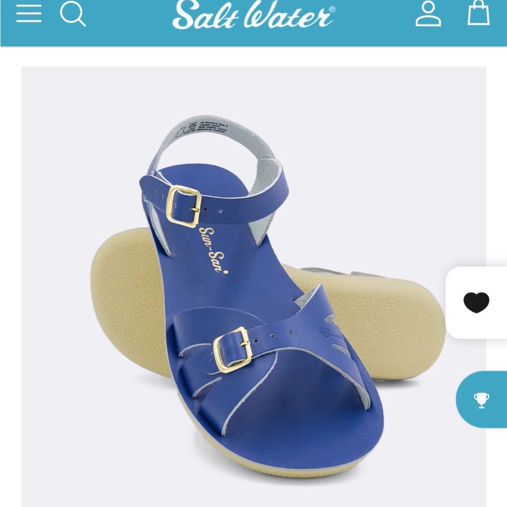 Women’s Blue Sandals with Adjustable Buckles